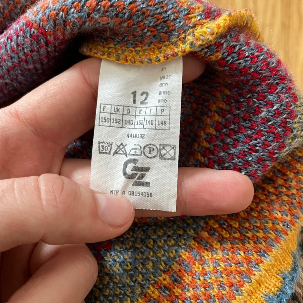 Colorful Patterned Knit Sweater - Picture 5 of 6